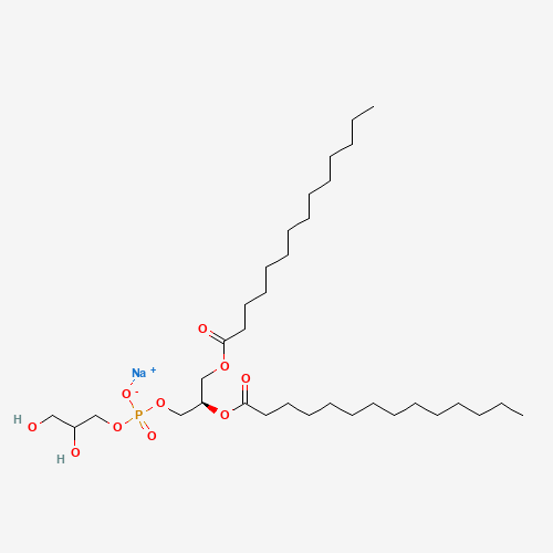 1,2-Dimyristoyl-sn-glycero-3-phospho-rac-(1-glycerol) sodium salt molecular structure