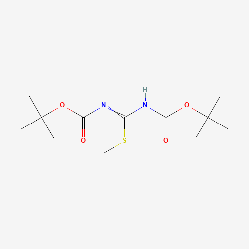 1,3-Bis(tert-butoxycarbonyl)-2-methyl-2-thiopseudourea molecular structure