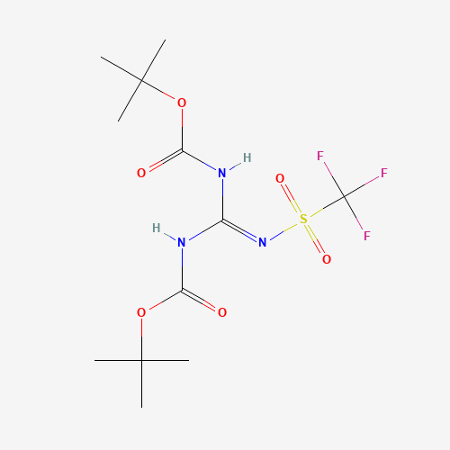 1,3-Di-Boc-2-(trifluoromethylsulfonyl)guanidine molecular structure