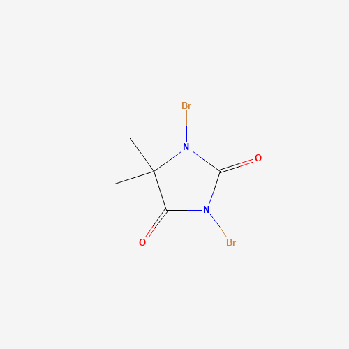 1,3-Dibromo-5,5-dimethylhydantoin molecular structure