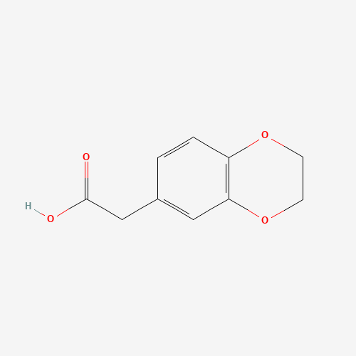 1,4-Benzodioxane-6-acetic acid molecular structure