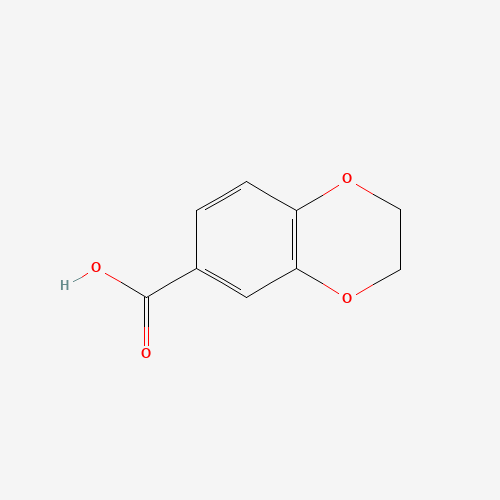 1,4-Benzodioxane-6-carboxylic acid molecular structure