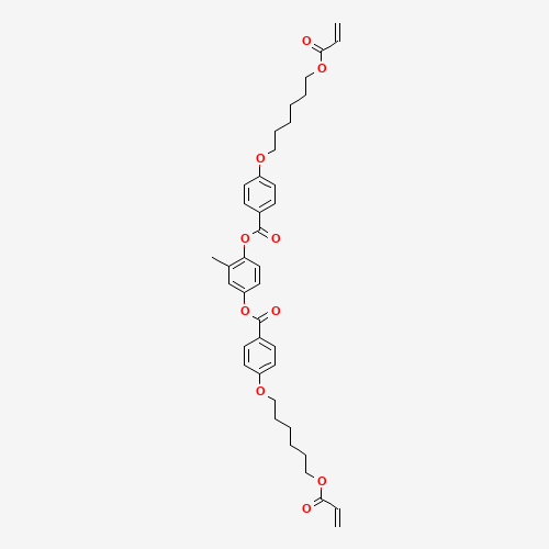 1,4-Bis[4-(6-acryloyloxyhexyloxy)benzoyloxy]-2-methylbenzene molecular structure