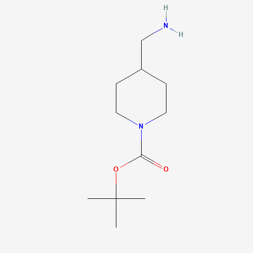 1-Boc-4-(aminomethyl)piperidine molecular structure