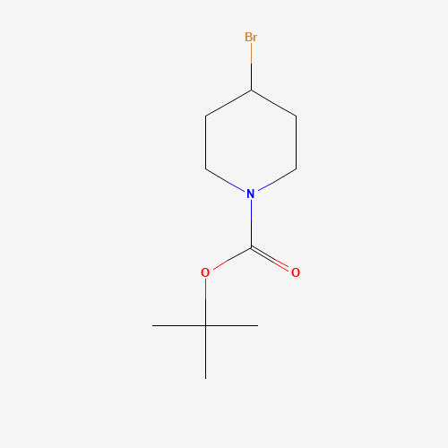 1-Boc-4-bromopiperidine molecular structure