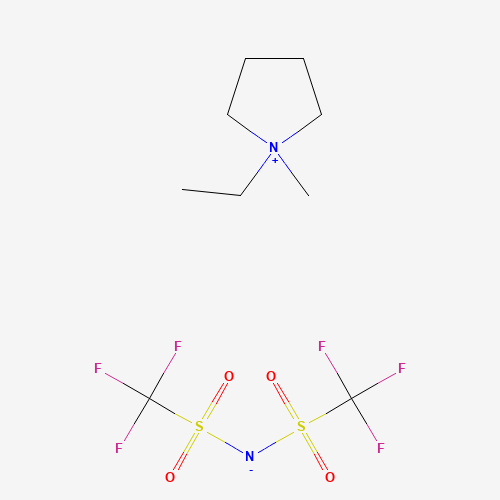 1-Ethyl-1-methylpyrrolidinium bis(trifluoromethylsulfonyl)imide molecular structure