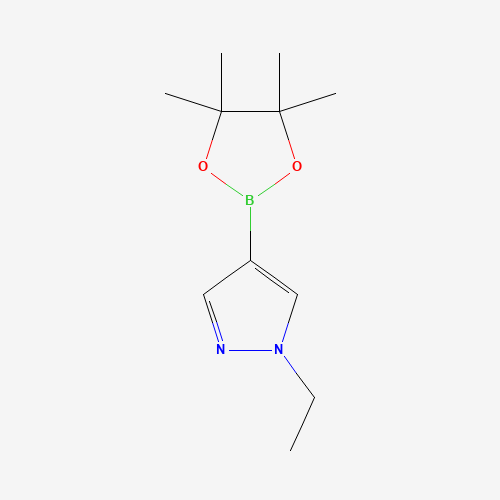 1-Ethyl-1H-pyrazole-4-boronic acid pinacol ester molecular structure