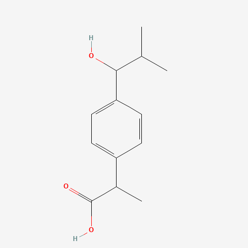 1-Hydroxyibuprofen molecular structure