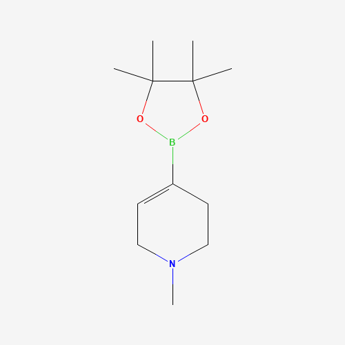 1-Methyl-1,2,3,6-tetrahydropyridine-4-boronic acid pinacol ester molecular structure