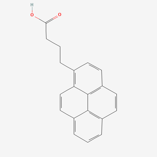 1-Pyrenebutyric acid molecular structure
