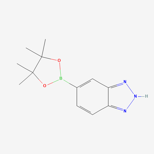 1H-Benzo[d][1,2,3]triazol-5-ylboronic acid pinacol ester molecular structure