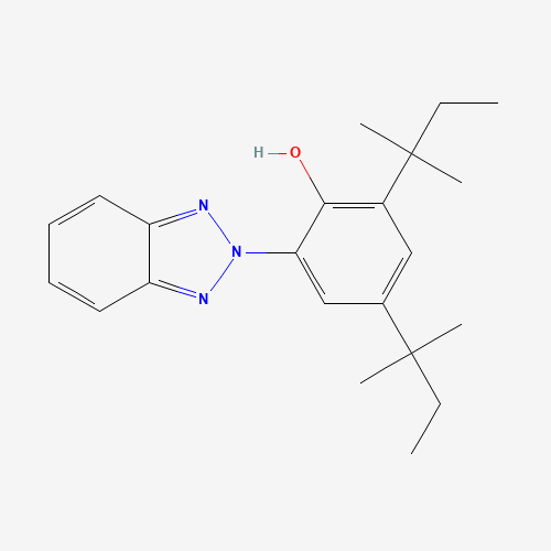 2-(2H-Benzotriazol-2-yl)-4,6-di-tert-pentylphenol molecular structure