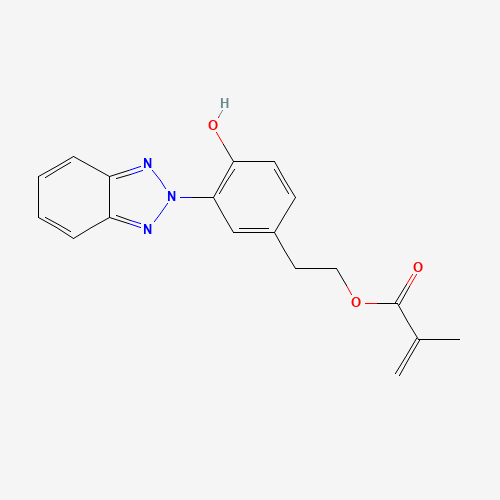 2-[3-(2H-Benzotriazol-2-yl)-4-hydroxyphenyl]ethyl methacrylate molecular structure