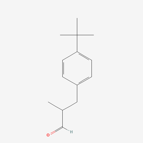 2-(4-tert-Butylbenzyl)propionaldehyde molecular structure