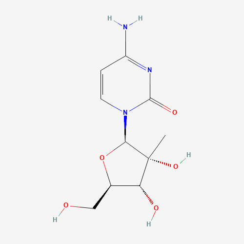 2′-C-Methylcytidine molecular structure