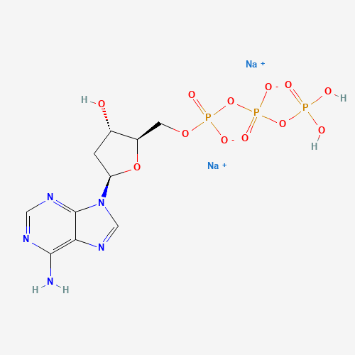 2′-Deoxyadenosine 5′-triphosphate sodium salt solution molecular structure