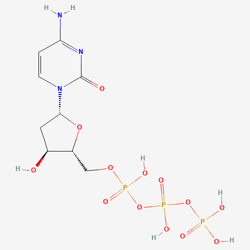 2′-Deoxycytidine 5′-triphosphate disodium salt molecular structure