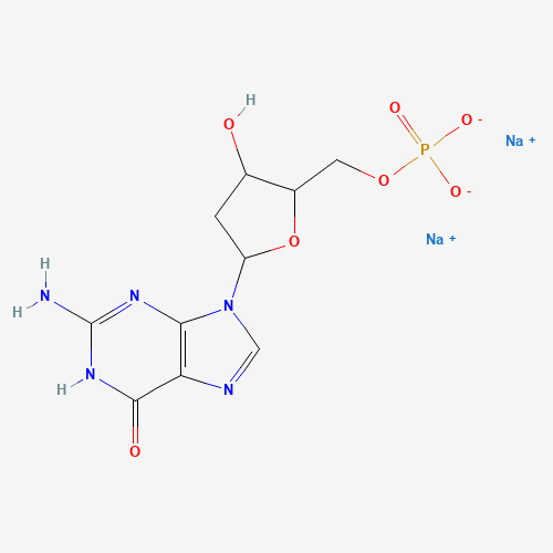 2′-Deoxyguanosine 5′-monophosphate disodium salt hydrate molecular structure
