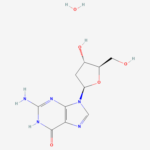 2′-Deoxyguanosine hydrate molecular structure