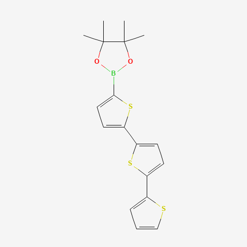 2,2′:5′,2″-Terthiophene-5-boronic acid pinacol ester molecular structure