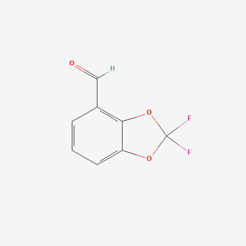 2,2-Difluoro-1,3-benzodioxole-4-carboxaldehyde molecular structure