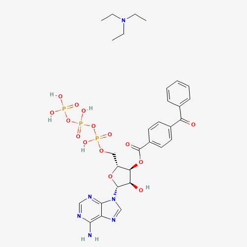 2′(3′)-O-(4-Benzoylbenzoyl)adenosine 5′-triphosphate triethylammonium salt molecular structure
