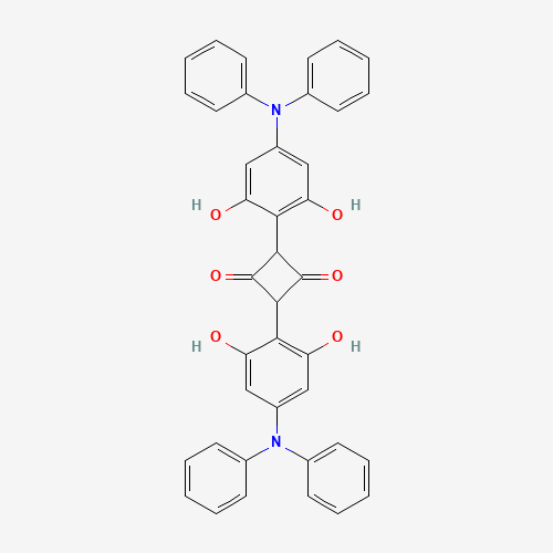 2,4-Bis[4-(N,N-diphenylamino)-2,6-dihydroxyphenyl]squaraine molecular structure