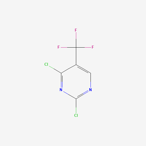 2,4-Dichloro-5-(trifluoromethyl)pyrimidine molecular structure
