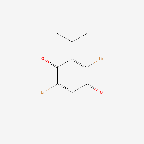 2,5-Dibromo-6-isopropyl-3-methyl-1,4-benzoquinone molecular structure