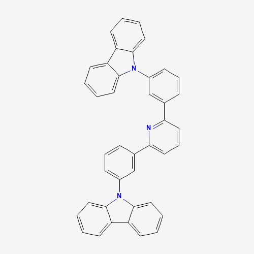 2,6-Bis(3-(9H-carbazol-9-yl)phenyl)pyridine molecular structure