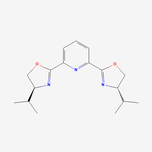 2,6-Bis[(4S)-(−)-isopropyl-2-oxazolin-2-yl]pyridine molecular structure
