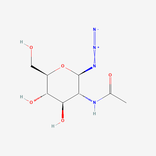 2-Acetamido-2-deoxy-β-D-glucopyranosyl azide molecular structure