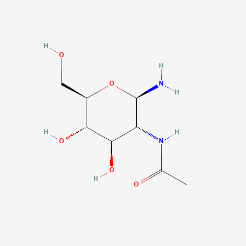 2-Acetamido-2-deoxy-β-D-glucopyranosylamine molecular structure