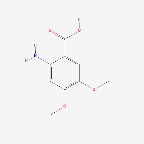 2-Amino-4,5-dimethoxybenzoic acid molecular structure