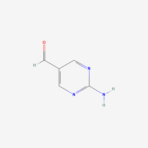 2-Aminopyrimidine-5-carboxaldehyde molecular structure