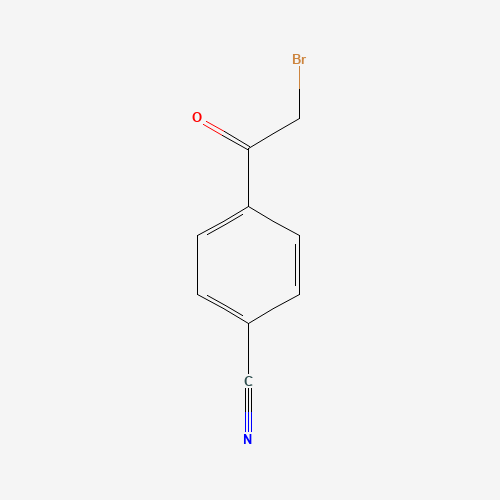 2-Bromo-4′-cyanoacetophenone molecular structure