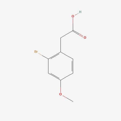 2-Bromo-4-methoxyphenylacetic acid molecular structure