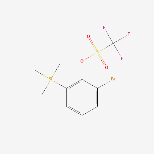 2-Bromo-6-(trimethylsilyl)phenyl triflate molecular structure