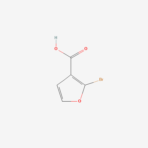 2-Bromofuran-3-carboxylic acid molecular structure