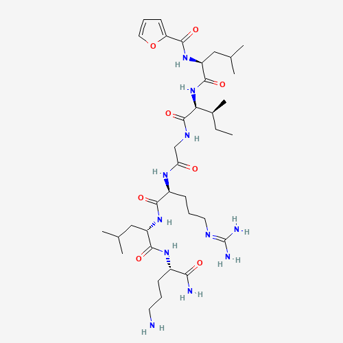 2-Furoyl-LIGRLO-amide trifluoroacetate salt molecular structure