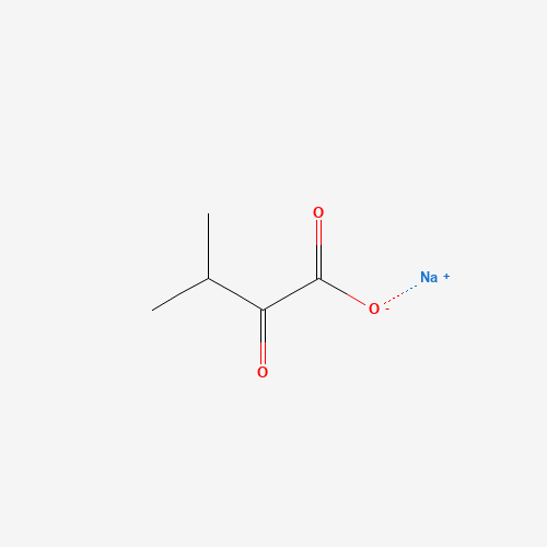 2-Keto-(3-methyl-13C)-butyric-4-13C,3-d acid sodium salt molecular structure