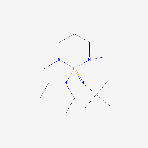 2-tert-Butylimino-2-diethylamino-1,3-dimethylperhydro-1,3,2-diazaphosphorine molecular structure
