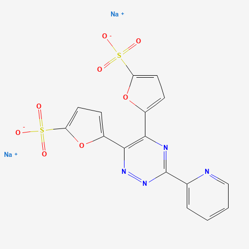 3-(2-Pyridyl)-5,6-di(2-furyl)-1,2,4-triazine-5′,5′′-disulfonic acid disodium salt molecular structure