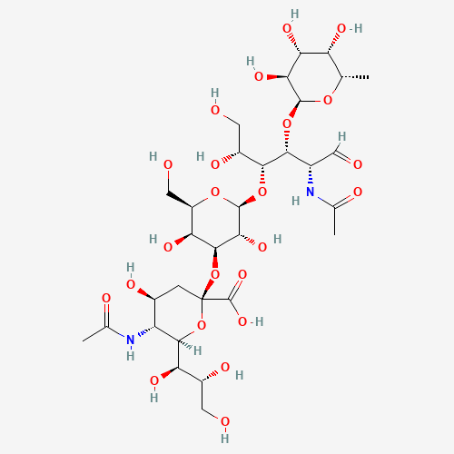 3′-Sialyl-Lewis-X tetrasaccharide molecular structure