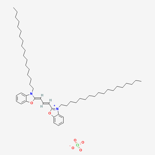 3,3′-Dioctadecyloxacarbocyanine perchlorate molecular structure