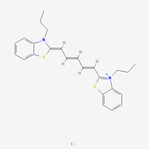 3,3′-Dipropylthiadicarbocyanine iodide molecular structure
