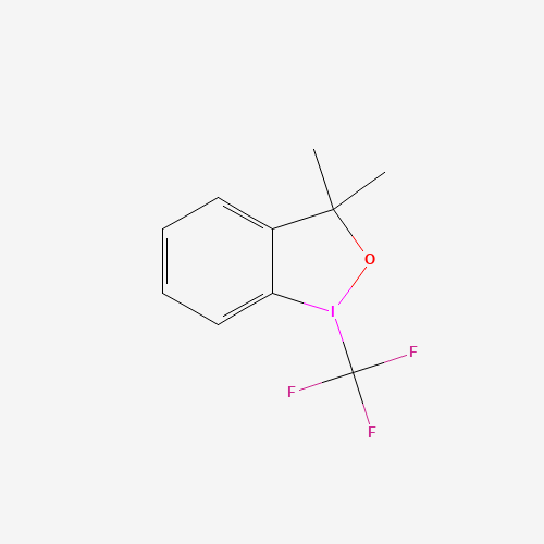 3,3-Dimethyl-1-(trifluoromethyl)-1,2-benziodoxole molecular structure
