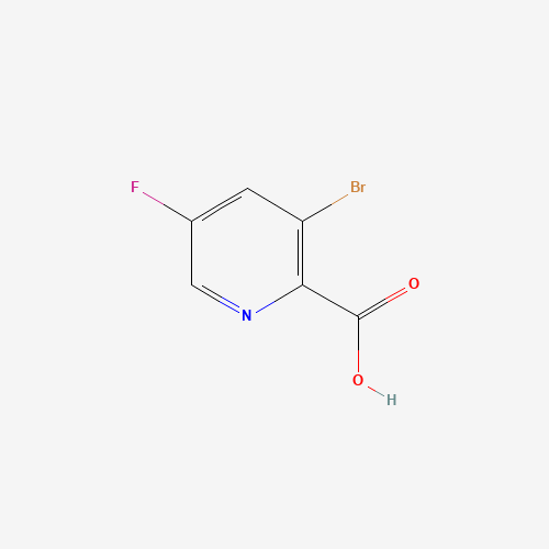 3-Bromo-5-fluoropyridine-2-carboxylic acid molecular structure