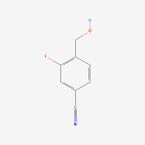 3-Fluoro-4-(hydroxymethyl)benzonitrile molecular structure