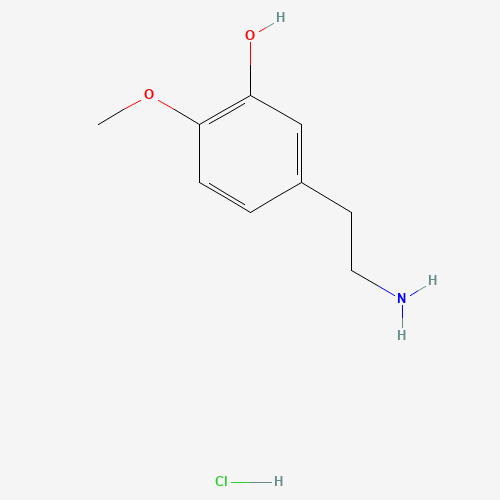 3-Hydroxy-4-methoxyphenethylamine hydrochloride molecular structure